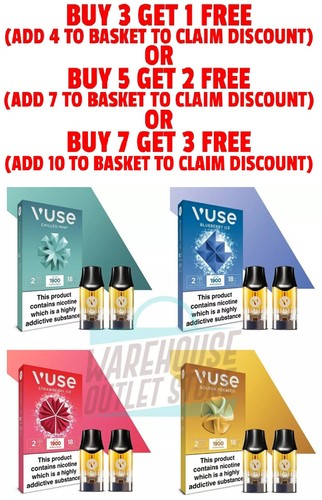 Vuse pro prefilled pods - pods, pack
