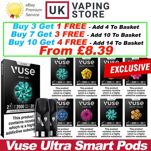 Vuse pods ultra pre filled - ultra, pre-filled